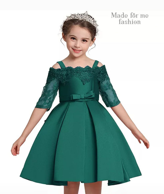 Embroidered Emerald Green Off The Sholders Formal Dress. #100066