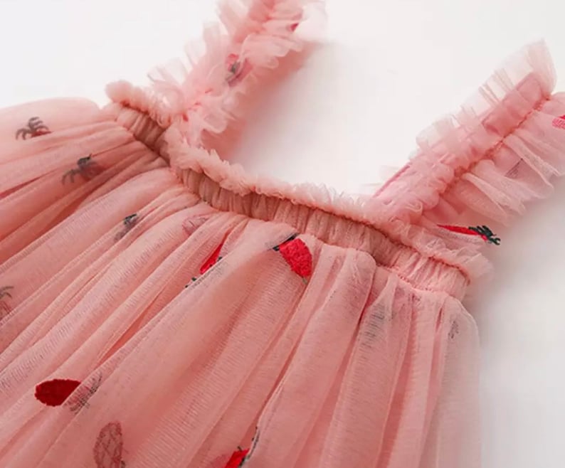 Berry Tulle Pink Dress #11001191