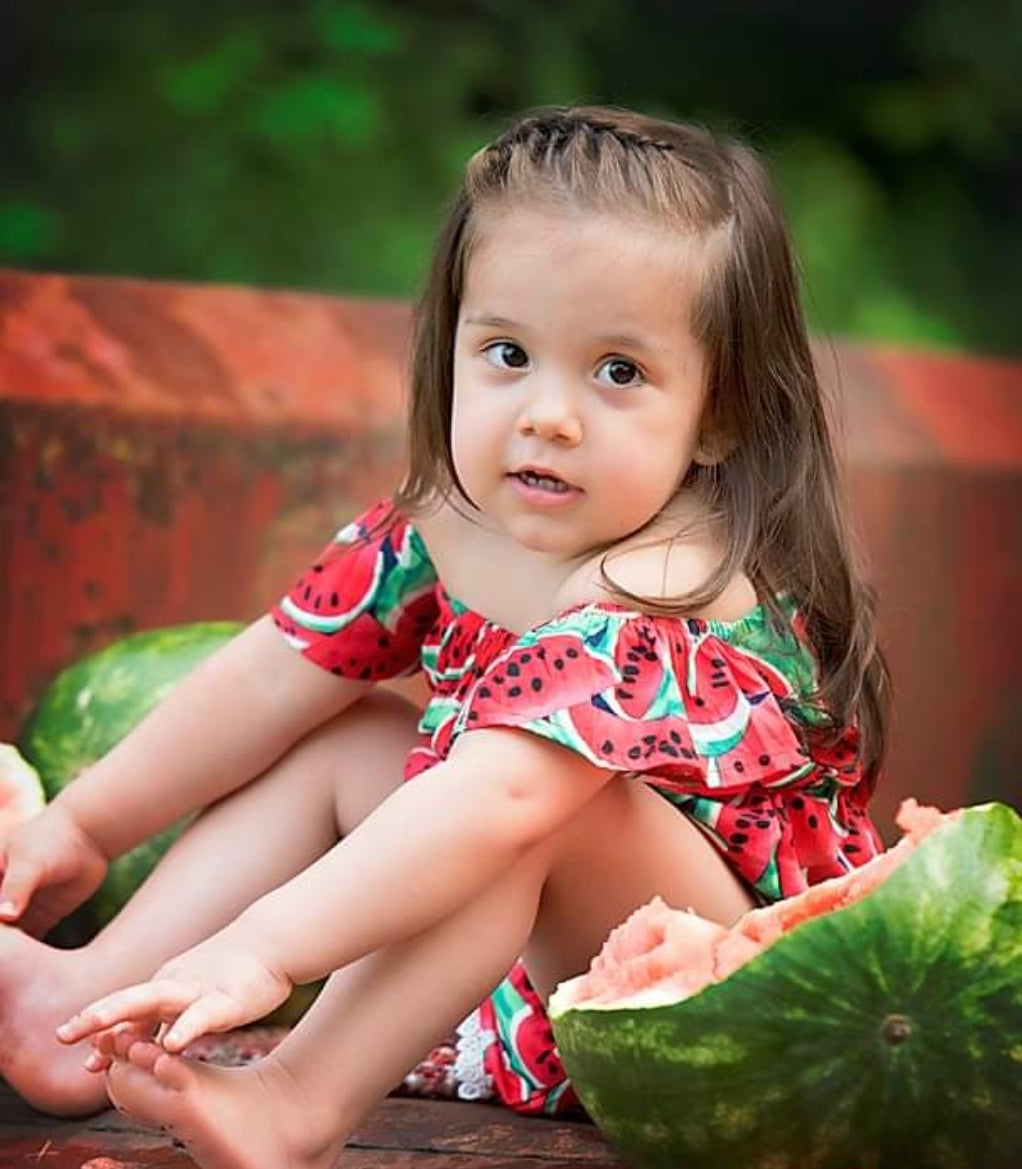 Watermelon Off or On the Shoulder Romper #1000173