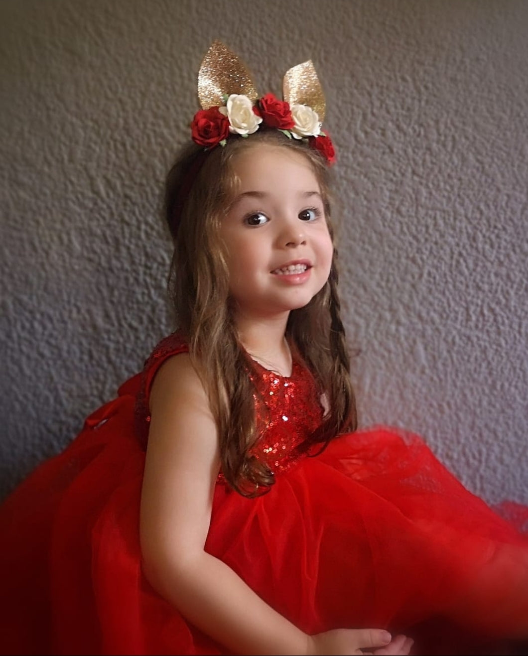 Red Sequins Tutu Dress #1000141