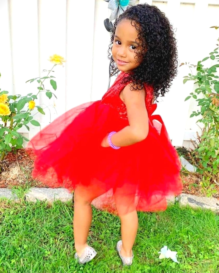 Red Sequins Tutu Dress #1000141