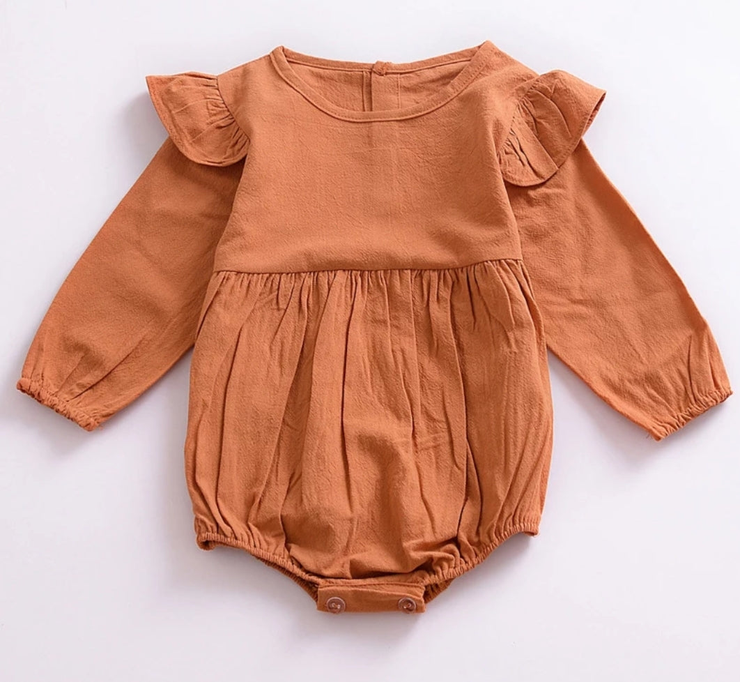 Pumpkin Spice Balloon Romper #100039