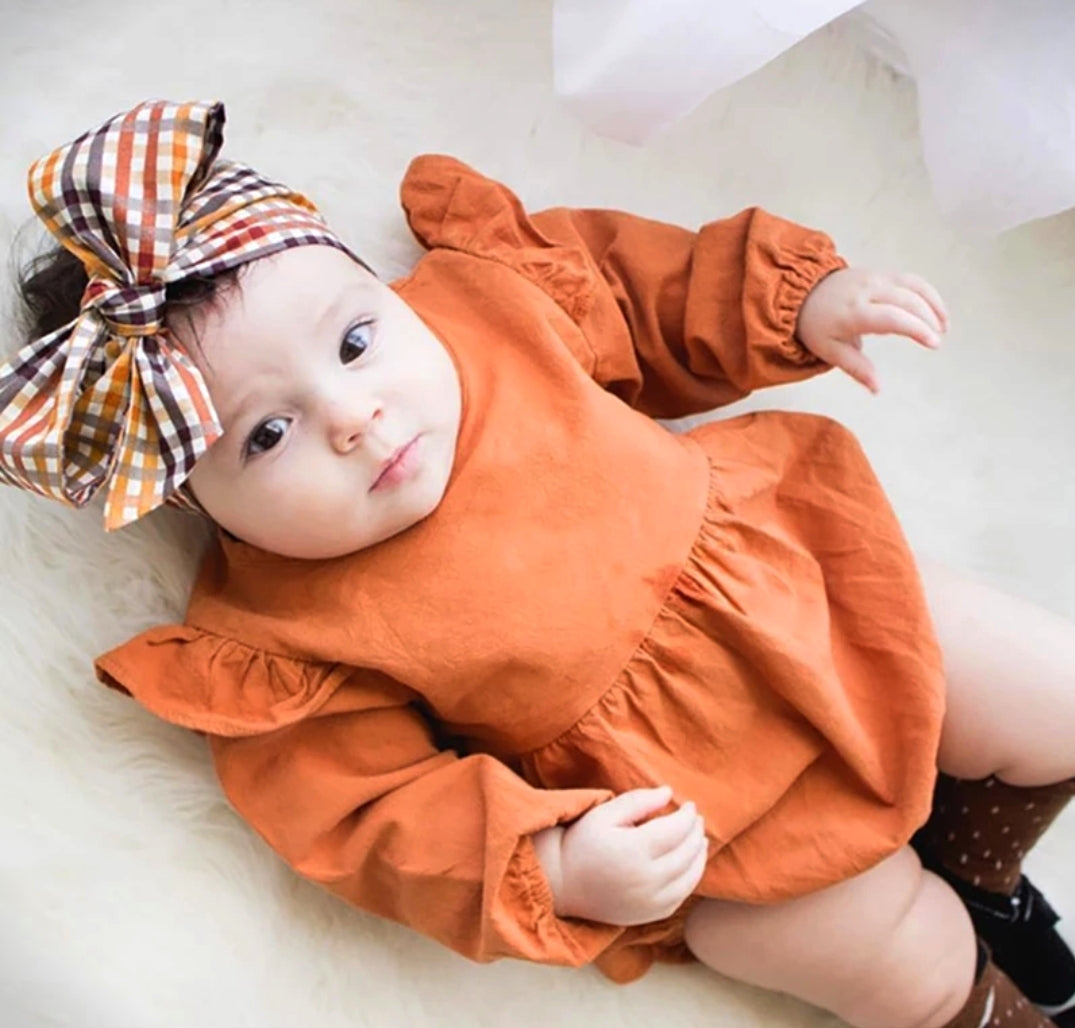 Pumpkin Spice Balloon Romper #100039