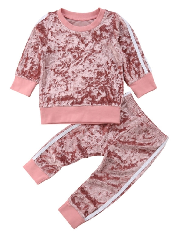 Pink Velvet Tracksuit #1000311