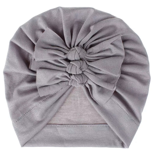 Turban Gray Bowknot #400040