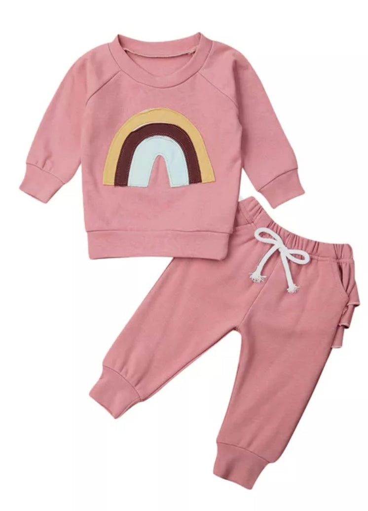 Salmon Rainbow Tracksuit #100061