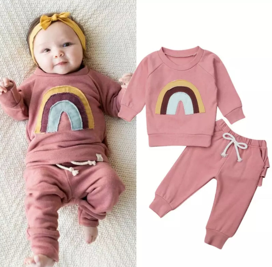 Salmon Rainbow Tracksuit #100061