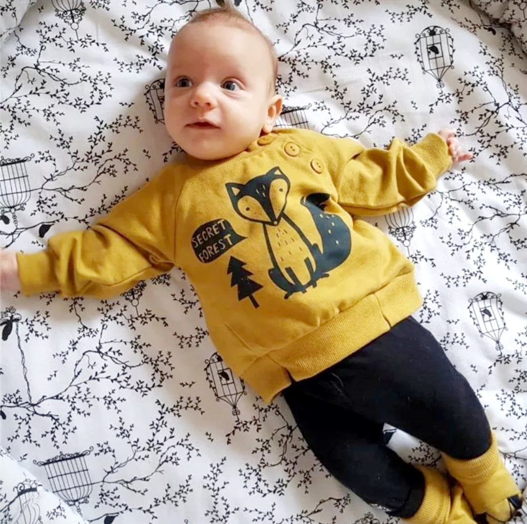 Secret Forest Yellow Fox Tracksuit #20002