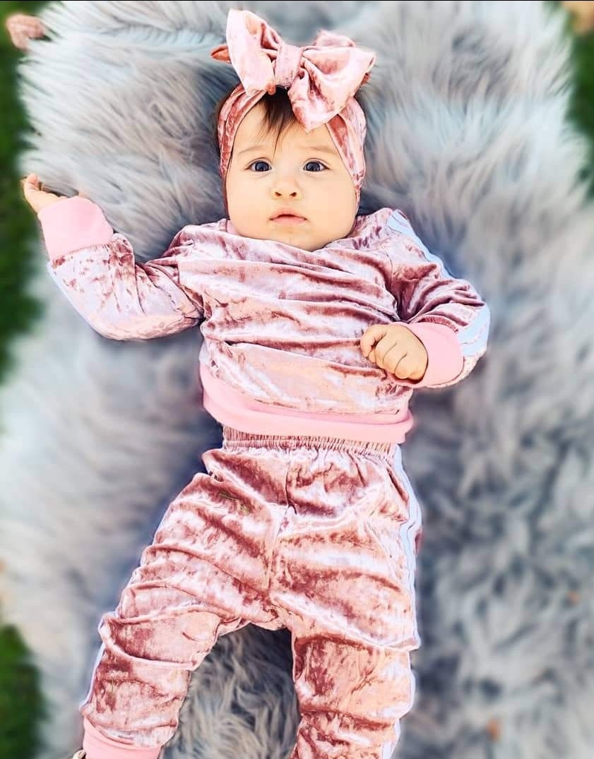 Pink Velvet Tracksuit #1000311