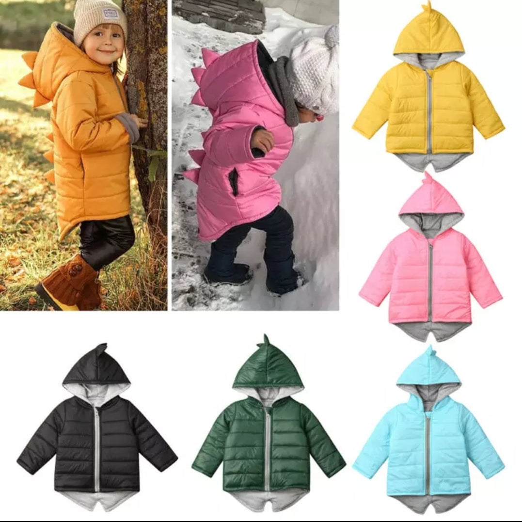 Dino Puffer Jacket Pink #1000318