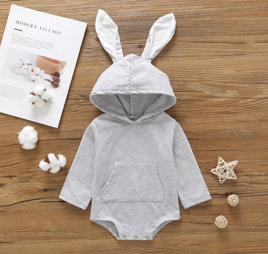 Bunny Romper Gray #1000492