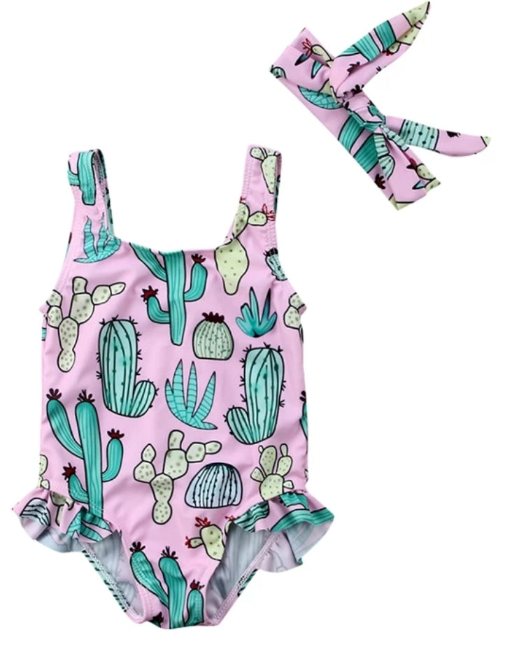 Cactus Swimsuit and Headband #1000666