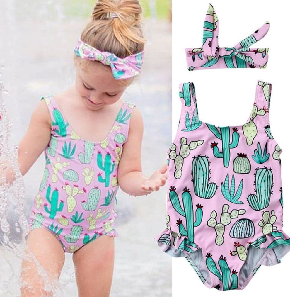 Cactus Swimsuit and Headband #1000666