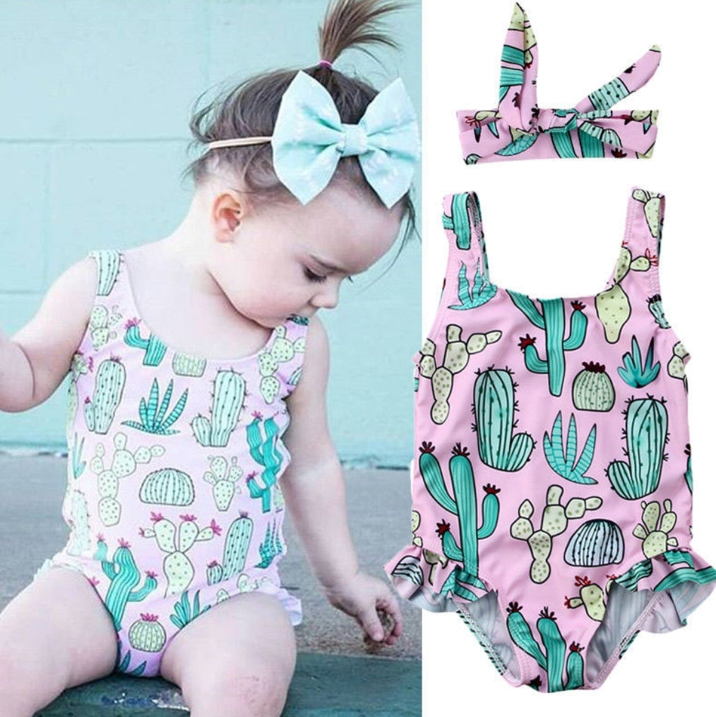 Cactus Swimsuit and Headband #1000666