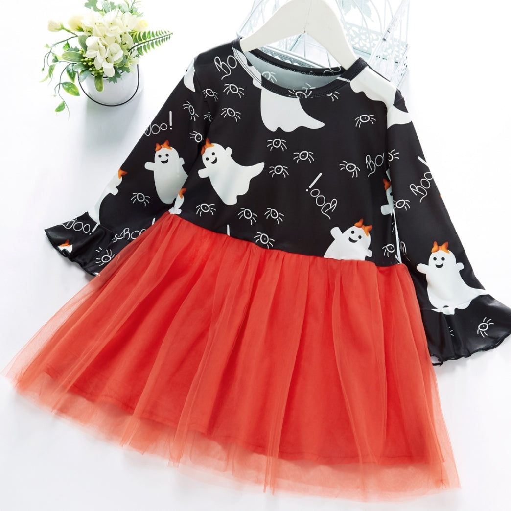 Boo!! Orange Tutu Dress #1000671