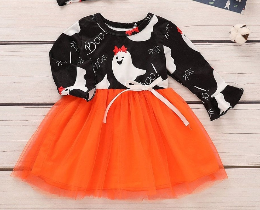 Boo!! Orange Tutu Dress #1000671