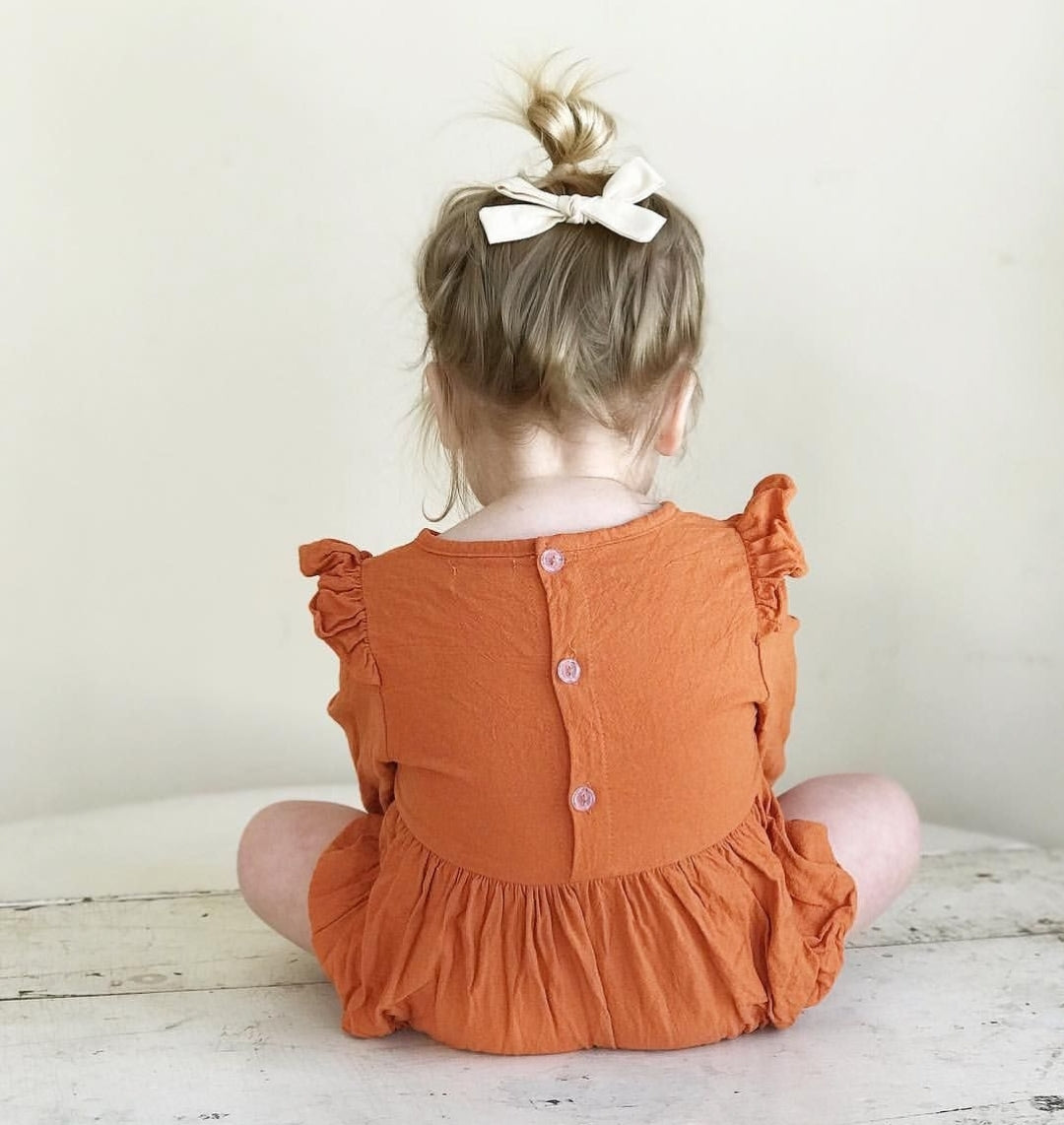 Pumpkin Spice Balloon Romper #100039