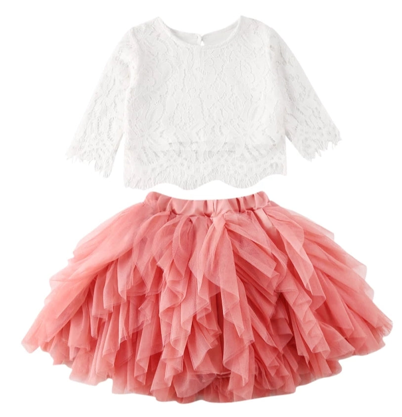 Special Occasions Lace Top and Pink Tutu #1000896