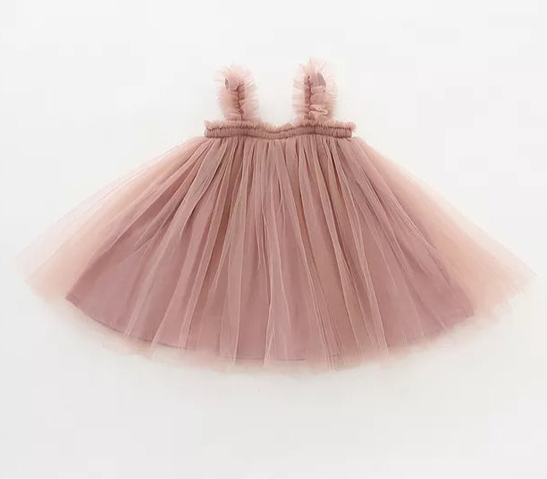 Dusty Pink Tulle Dress #1000951