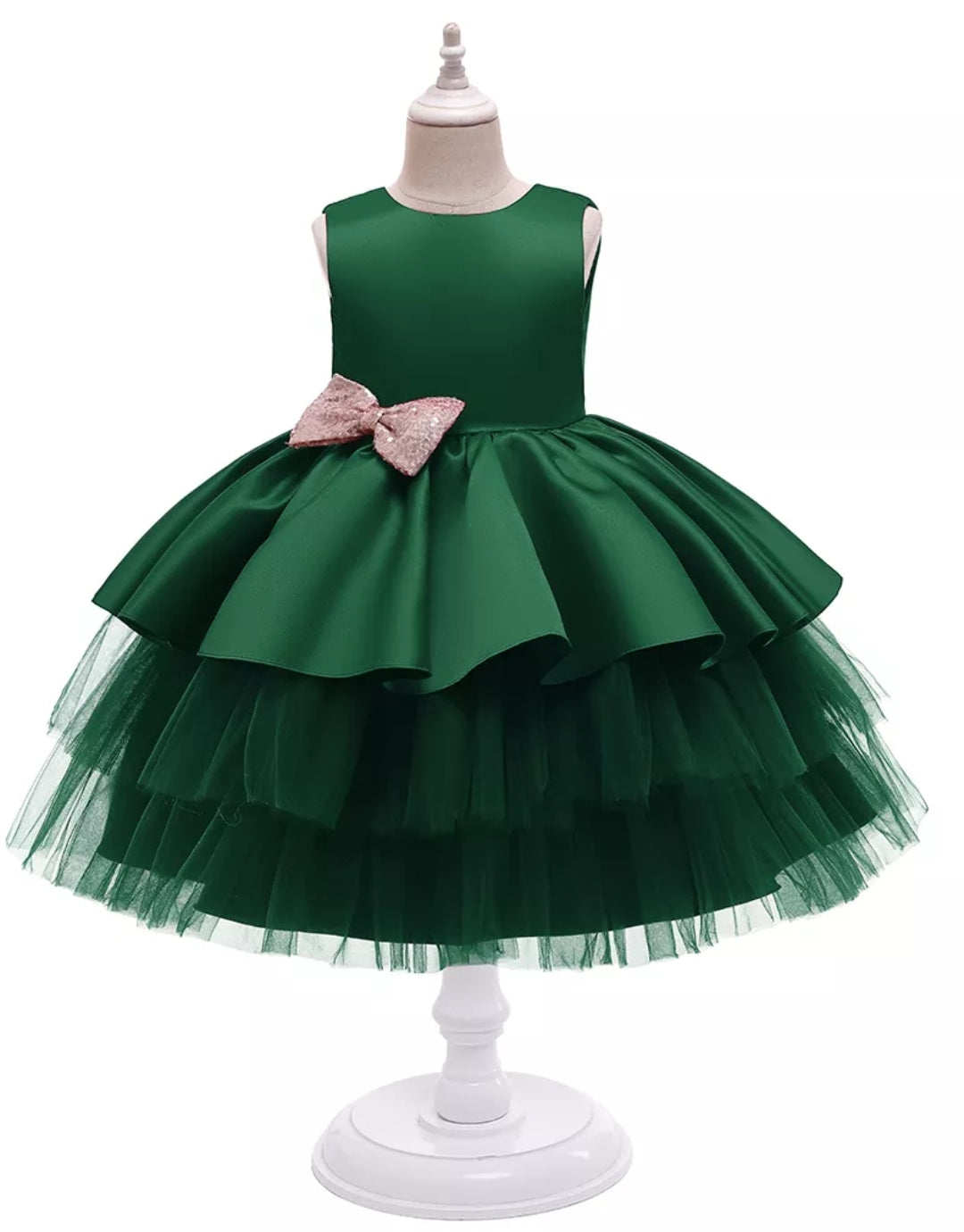 Forest Green Special Occasions Dress #1000995