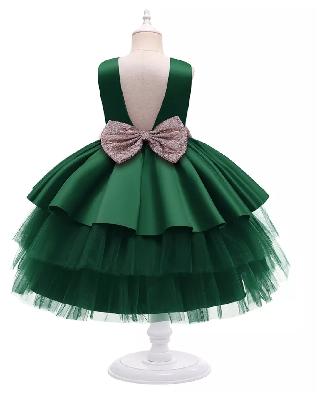 Forest Green Special Occasions Dress #1000995