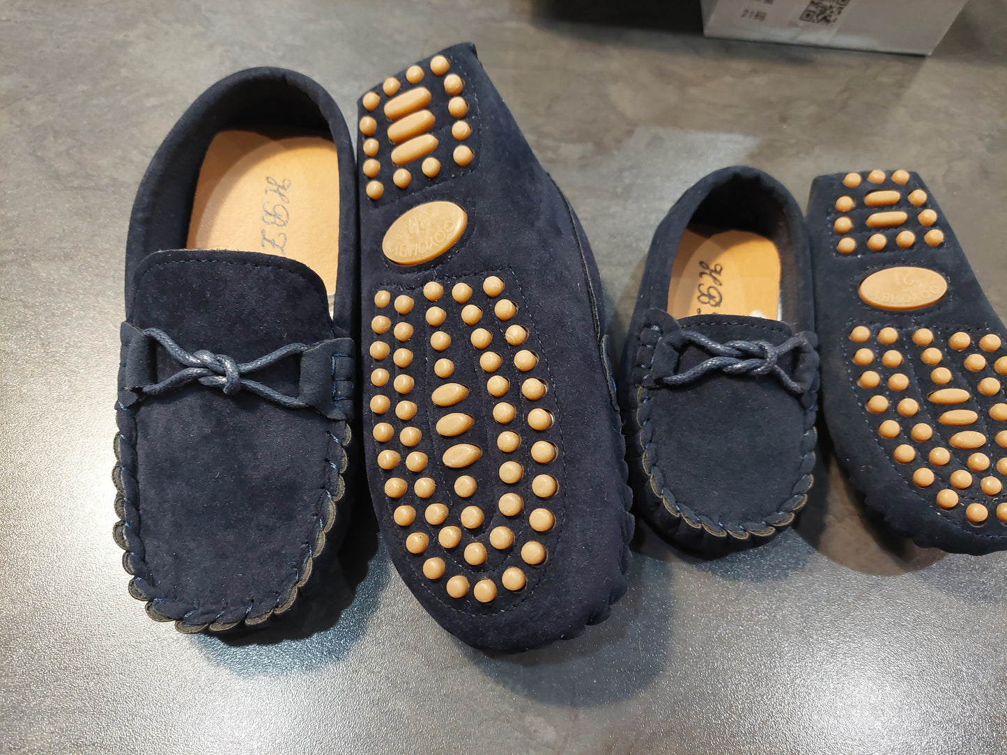 Navy Loafer Measurements outside sole #300034