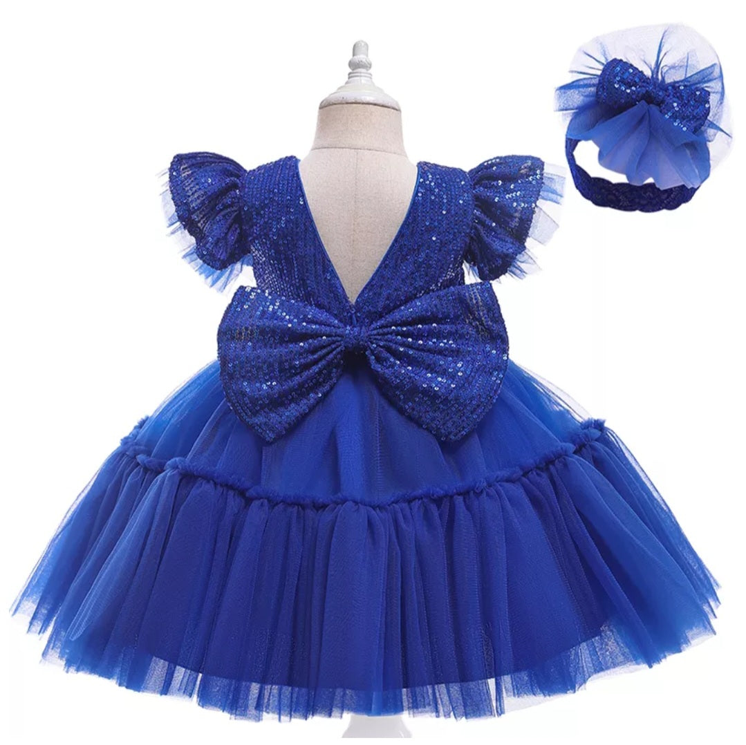 Royal Blue Special Occasions Dress and Headband #1000996