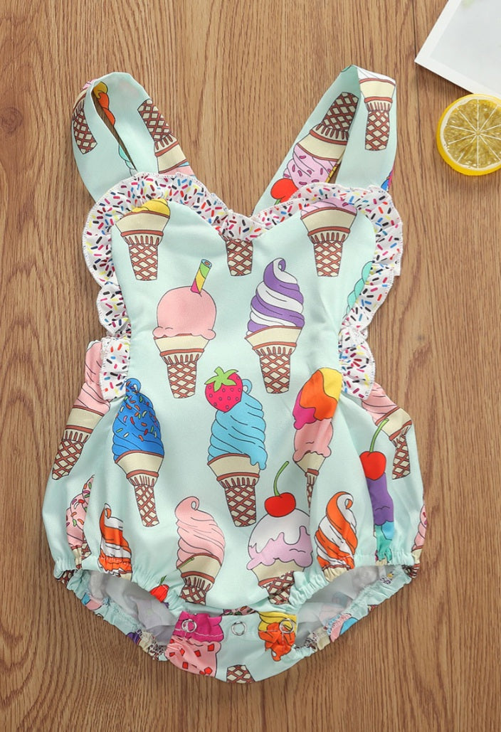 Ice-Cream Romper (Also Available in Dress for Older Girls #1000196