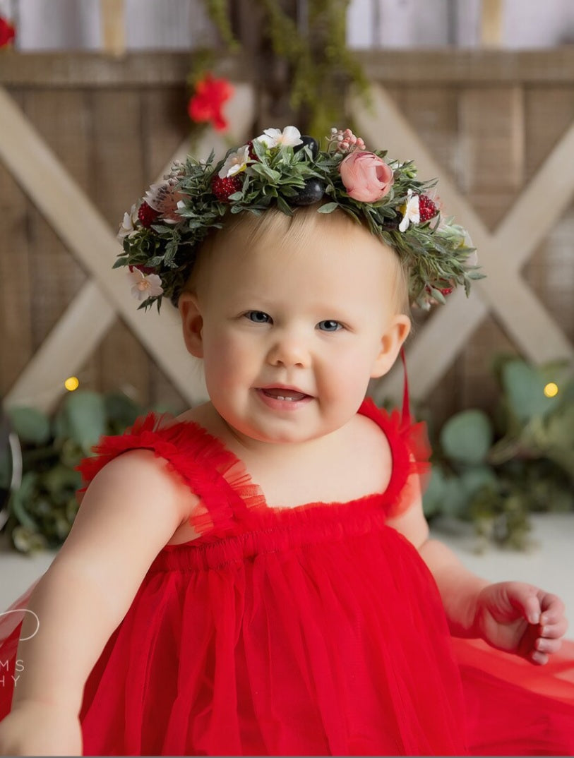 Red Tulle Dress #1000462