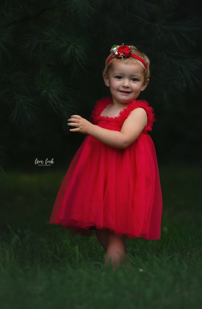Red Tulle Dress #1000462