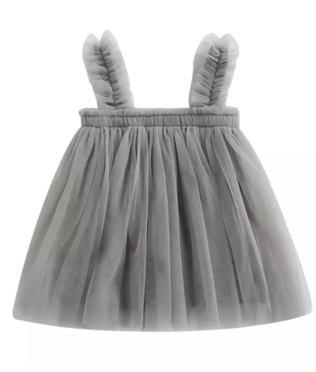 Gray Tulle Dress #1000149