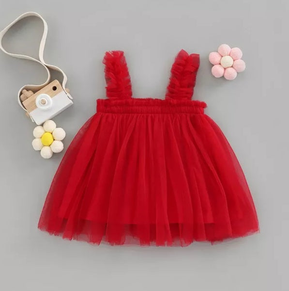 Red Tulle Dress #1000462