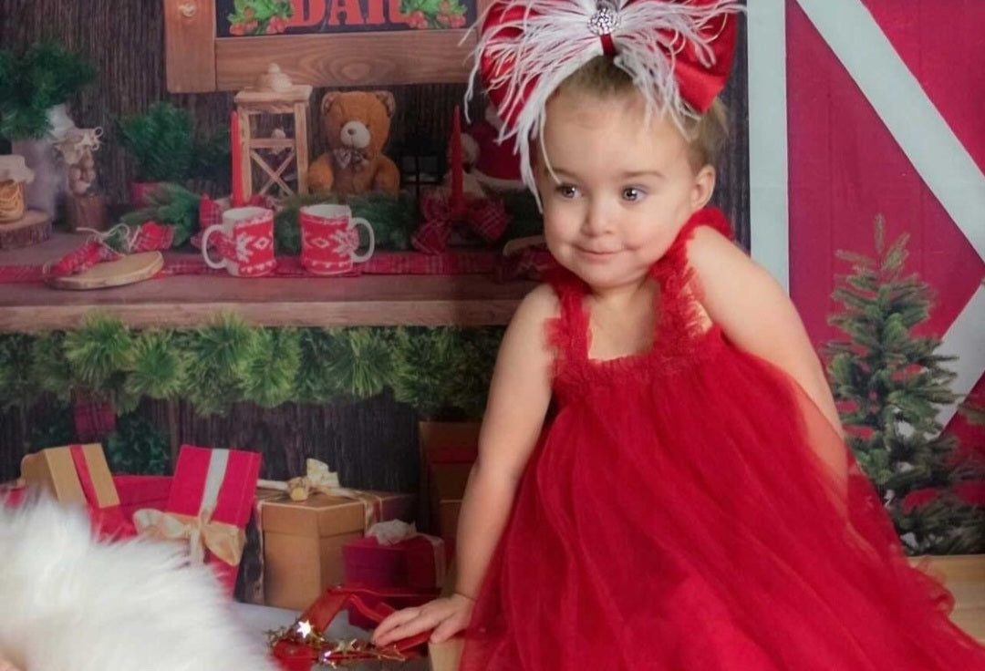 Red Tulle Dress #1000462