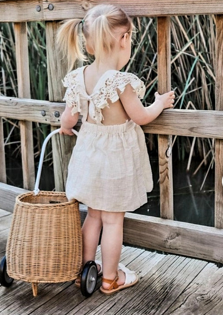 Off White Lace Dress #1000236