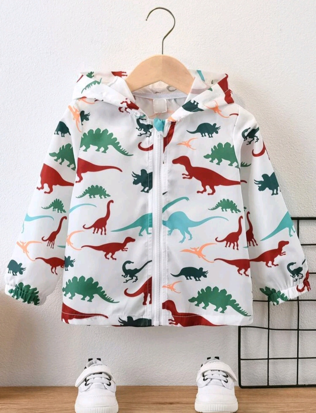 White Dinosaur Windbreaker #2000336