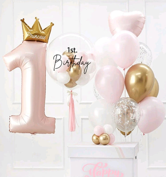 First Birthday Princess Balloon Set  24PSC #500015