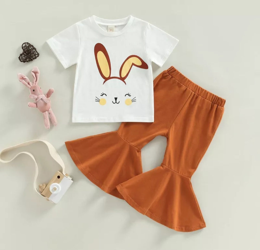 Bunny T-shirt and Toffee Bellbottoms #1001125