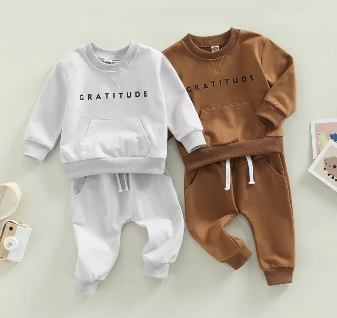 Toffee Gratitude Crewnek Tracksuit #2000338