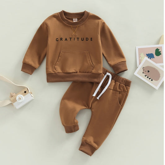 Toffee Gratitude Crewnek Tracksuit #2000338