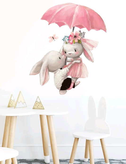 Bunny Wall Sticker Umbrella #500019