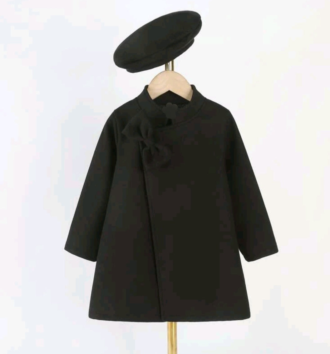 Black Melton Coat and Bourree #1001137