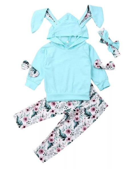 Blue Bunny Floral #10001010