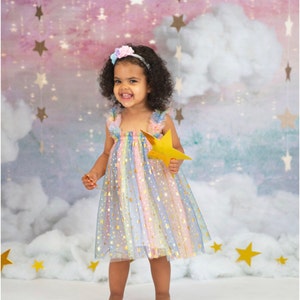 Rainbows and Stars Tulle Dress #1000415