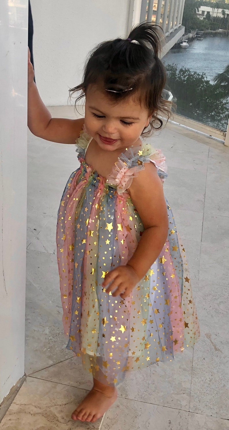 Rainbows and Stars Tulle Dress #1000415