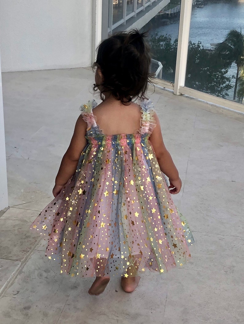 Rainbows and Stars Tulle Dress #1000415