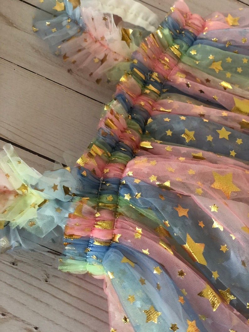 Rainbows and Stars Tulle Dress #1000415