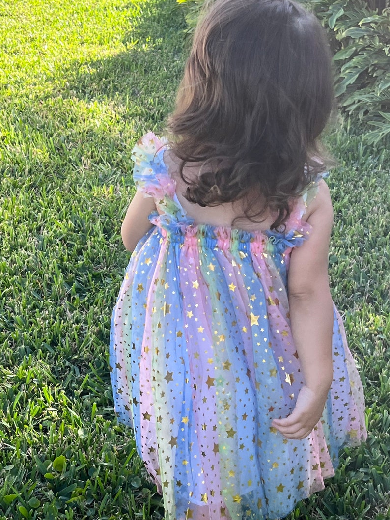 Rainbows and Stars Tulle Dress #1000415