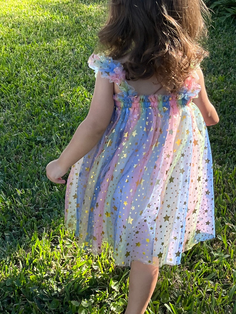 Rainbows and Stars Tulle Dress #1000415